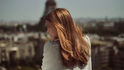 Kerastase Hair Growth Brunette Model in Paris